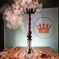 Regal King Diamond Wood Stem and Crown Tray Hot Pink