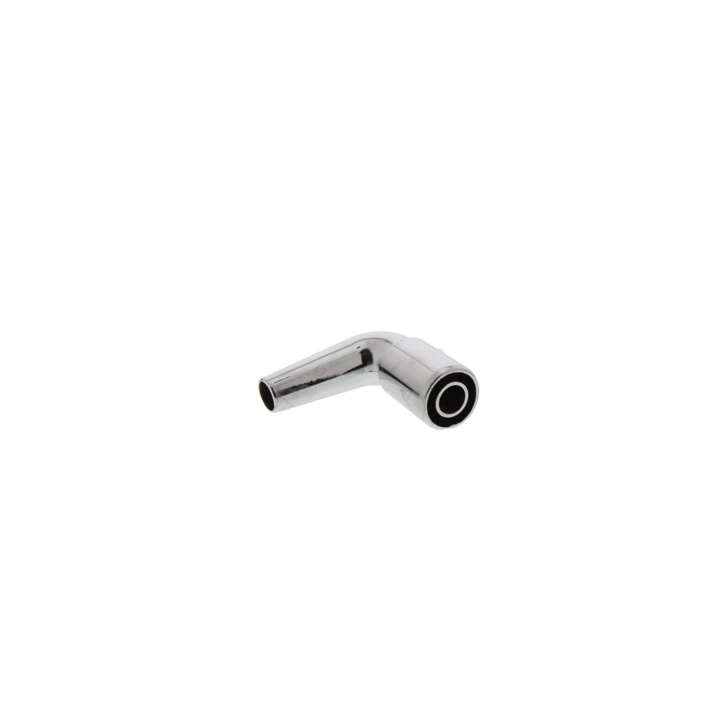 Silicon Hose Connector Silver Curved
