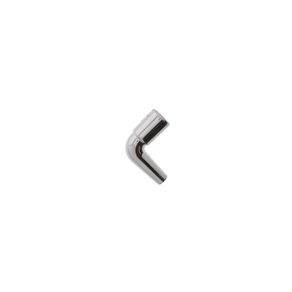 Silicon Hose Connector Silver Curved