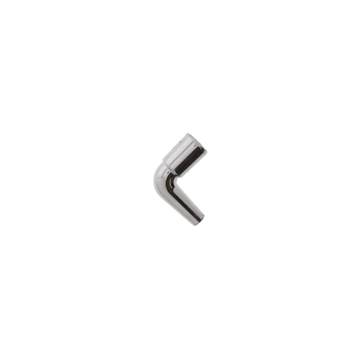 Silicon Hose Connector Silver Curved